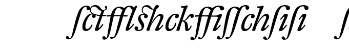 DTLFleischmannTAlternate-Italic