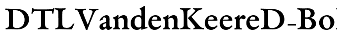 DTLVandenKeereD-Bold