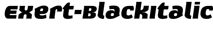 Exert-BlackItalic