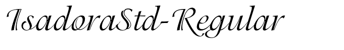 IsadoraStd-Regular
