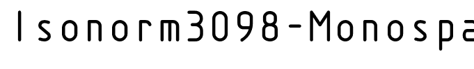Isonorm3098-Monospaced