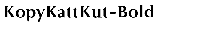 KopyKattKut-Bold