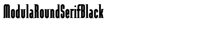 ModulaRoundSerifBlack