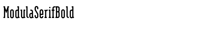 ModulaSerifBold