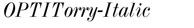 OPTITorry-Italic