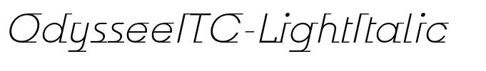 OdysseeITC-LightItalic