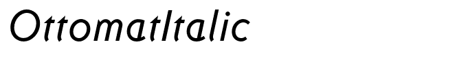 OttomatItalic