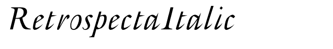 RetrospectaItalic