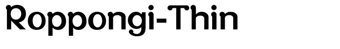 Roppongi-Thin