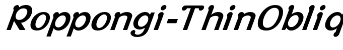 Roppongi-ThinOblique