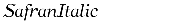 SafranItalic