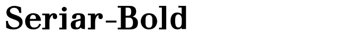 Seriar-Bold