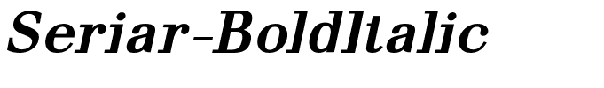 Seriar-BoldItalic
