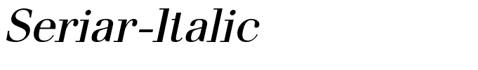 Seriar-Italic