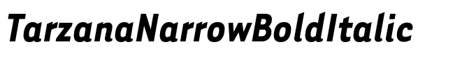 TarzanaNarrowBoldItalic
