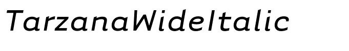TarzanaWideItalic