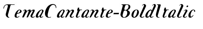 TemaCantante-BoldItalic