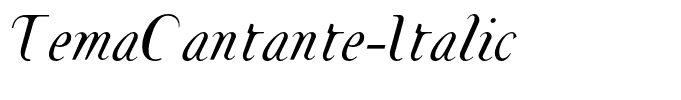 TemaCantante-Italic