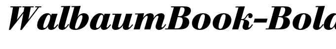 WalbaumBook-BoldItalic