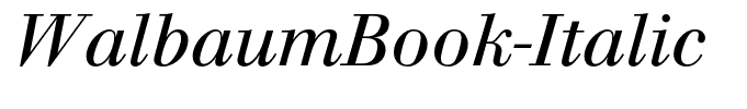 WalbaumBook-Italic