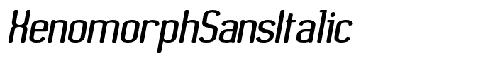 XenomorphSansItalic