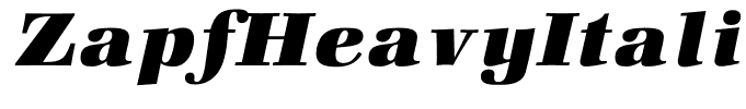 ZapfHeavyItalic