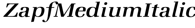 ZapfMediumItalic