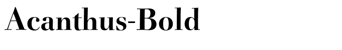 Acanthus-Bold