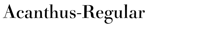 Acanthus-Regular