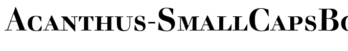 Acanthus-SmallCapsBold