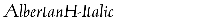 AlbertanH-Italic