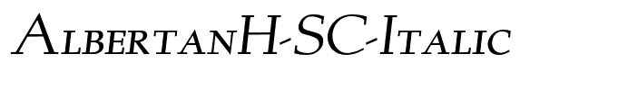 AlbertanH-SC-Italic