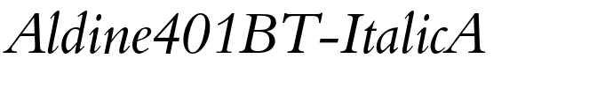 Aldine401BT-ItalicA