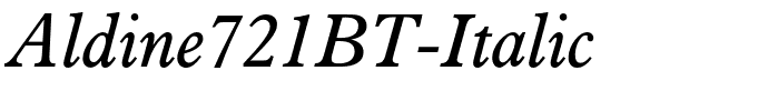 Aldine721BT-Italic