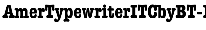 AmerTypewriterITCbyBT-BoldCond