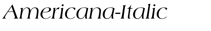 Americana-Italic
