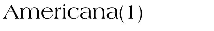 Americana(1)