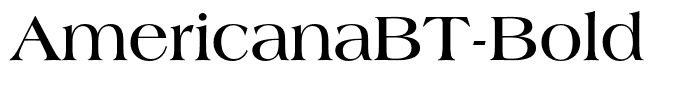 AmericanaBT-Bold