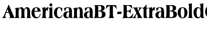 AmericanaBT-ExtraBoldCondensed
