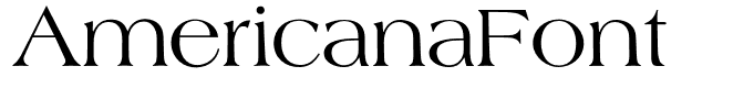 AmericanaFont