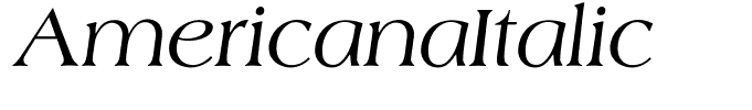 AmericanaItalic