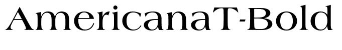 AmericanaT-Bold