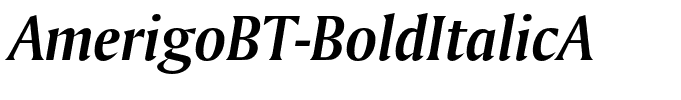 AmerigoBT-BoldItalicA