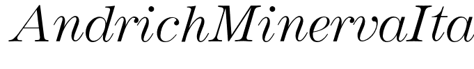 AndrichMinervaItalic