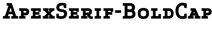 ApexSerif-BoldCaps