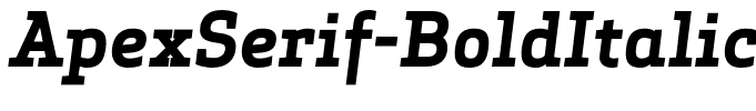 ApexSerif-BoldItalic