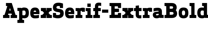 ApexSerif-ExtraBold