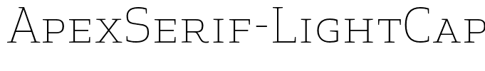 ApexSerif-LightCaps