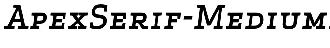 ApexSerif-MediumItalicCaps