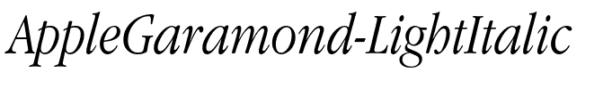 AppleGaramond-LightItalic
